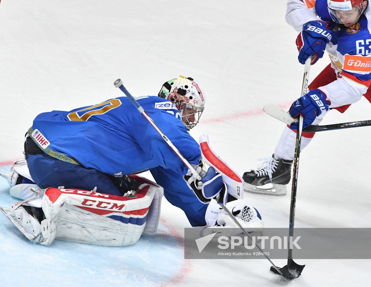 2016 IIHF World Ice Hockey Championship. Kazakhstan vs. Russia