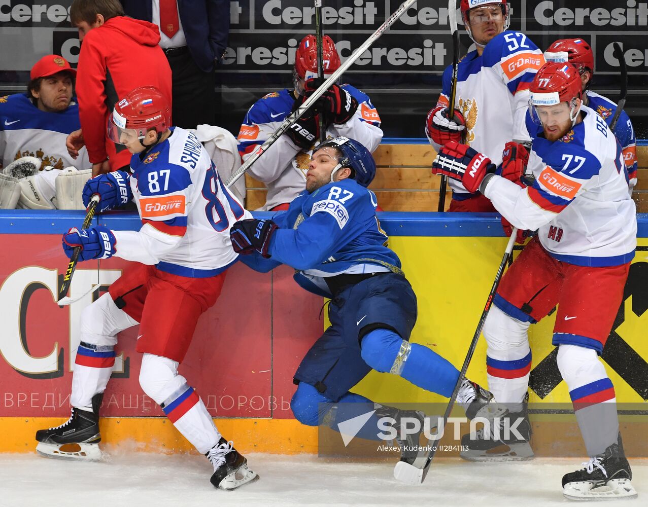 2016 IIHF World Ice Hockey Championship. Kazakhstan vs. Russia