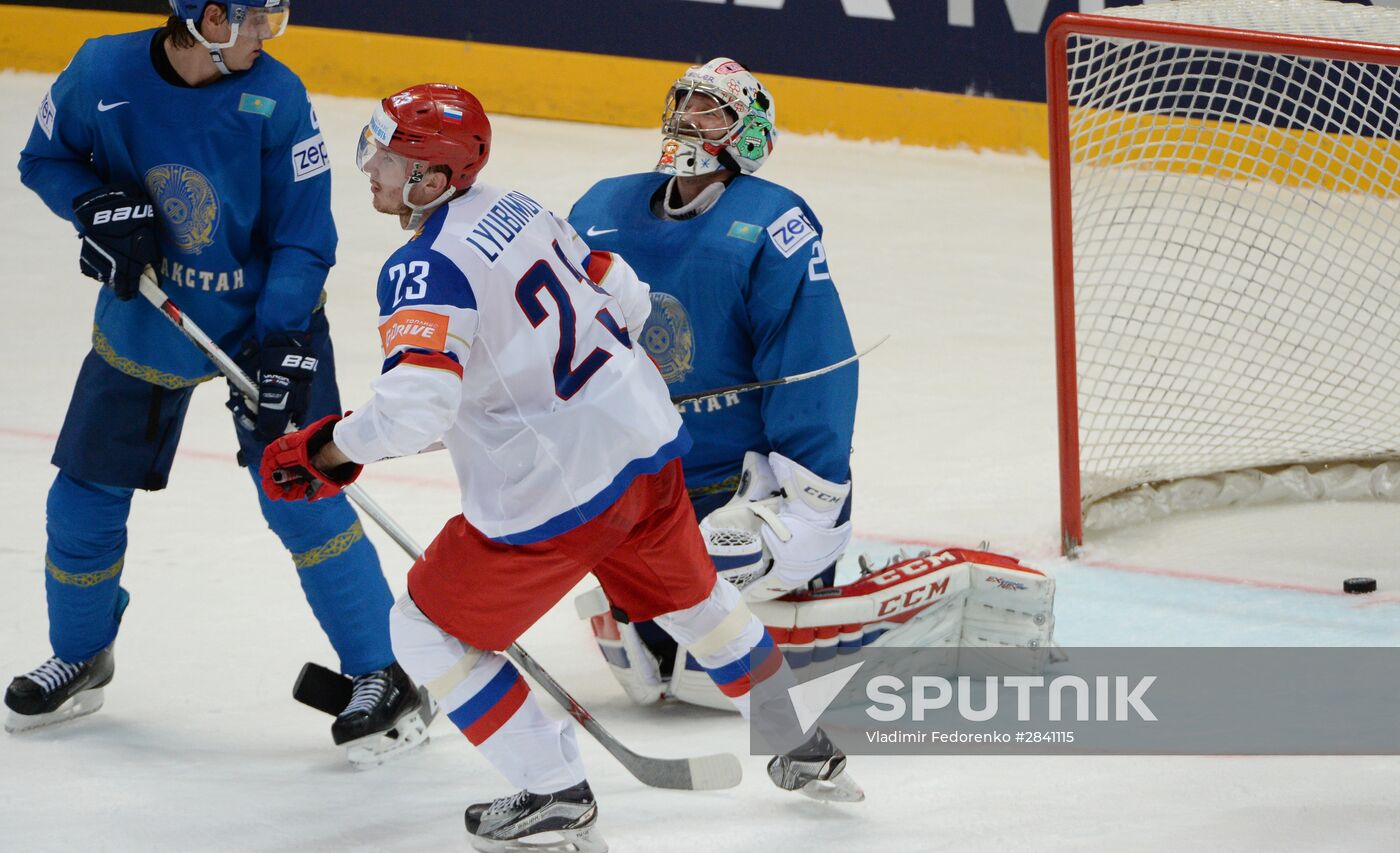2016 IIHF World Ice Hockey Championship. Kazakhstan vs. Russia