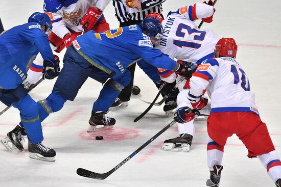 2016 IIHF World Ice Hockey Championship. Kazakhstan vs. Russia