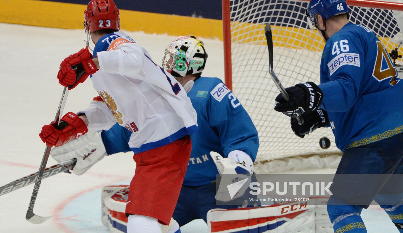 2016 IIHF World Ice Hockey Championship. Kazakhstan vs. Russia