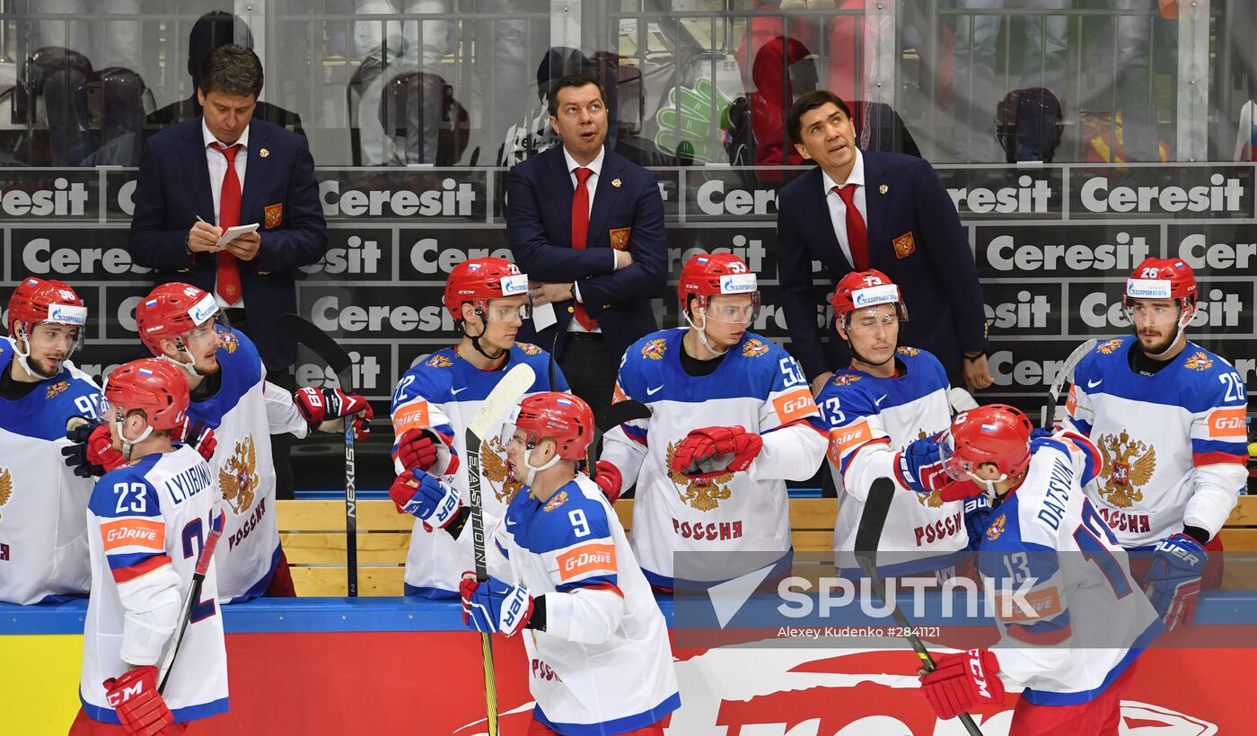 2016 IIHF World Ice Hockey Championship. Kazakhstan vs. Russia