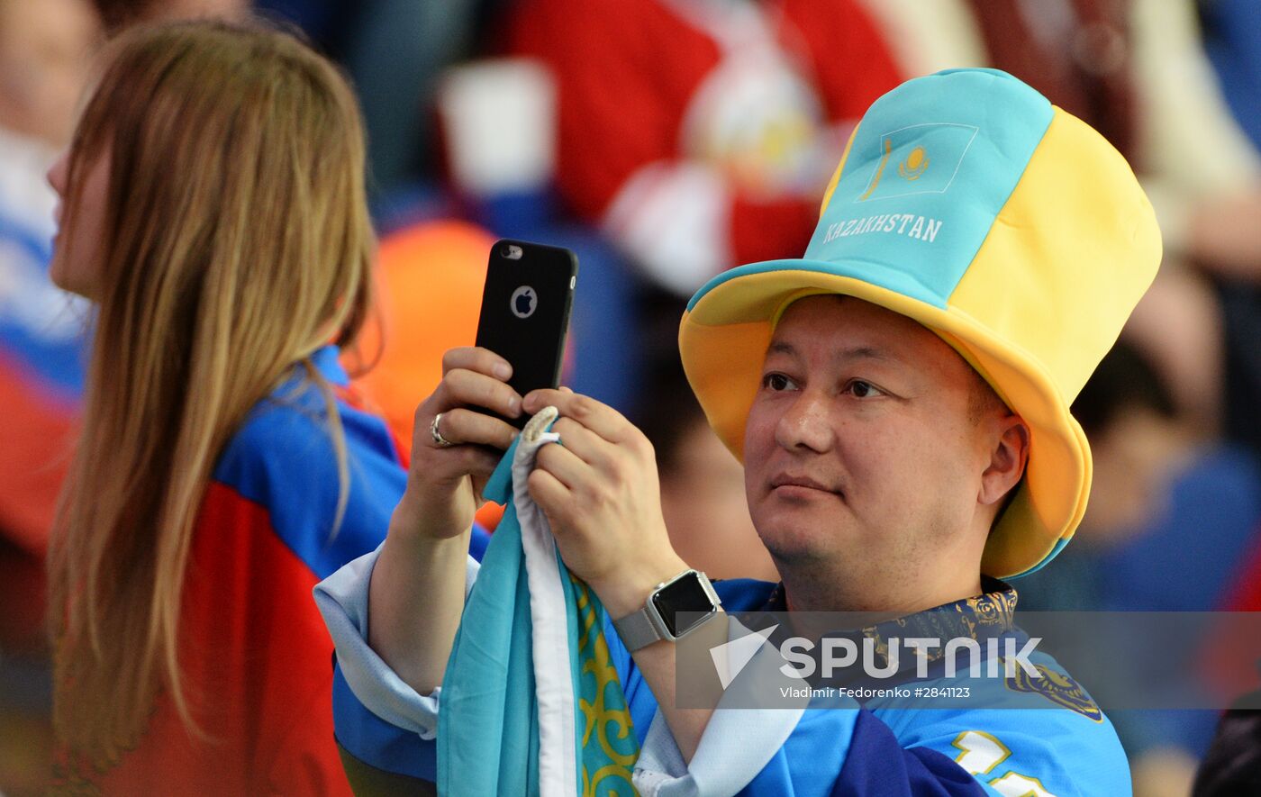 2016 IIHF World Ice Hockey Championship. Kazakhstan vs. Russia