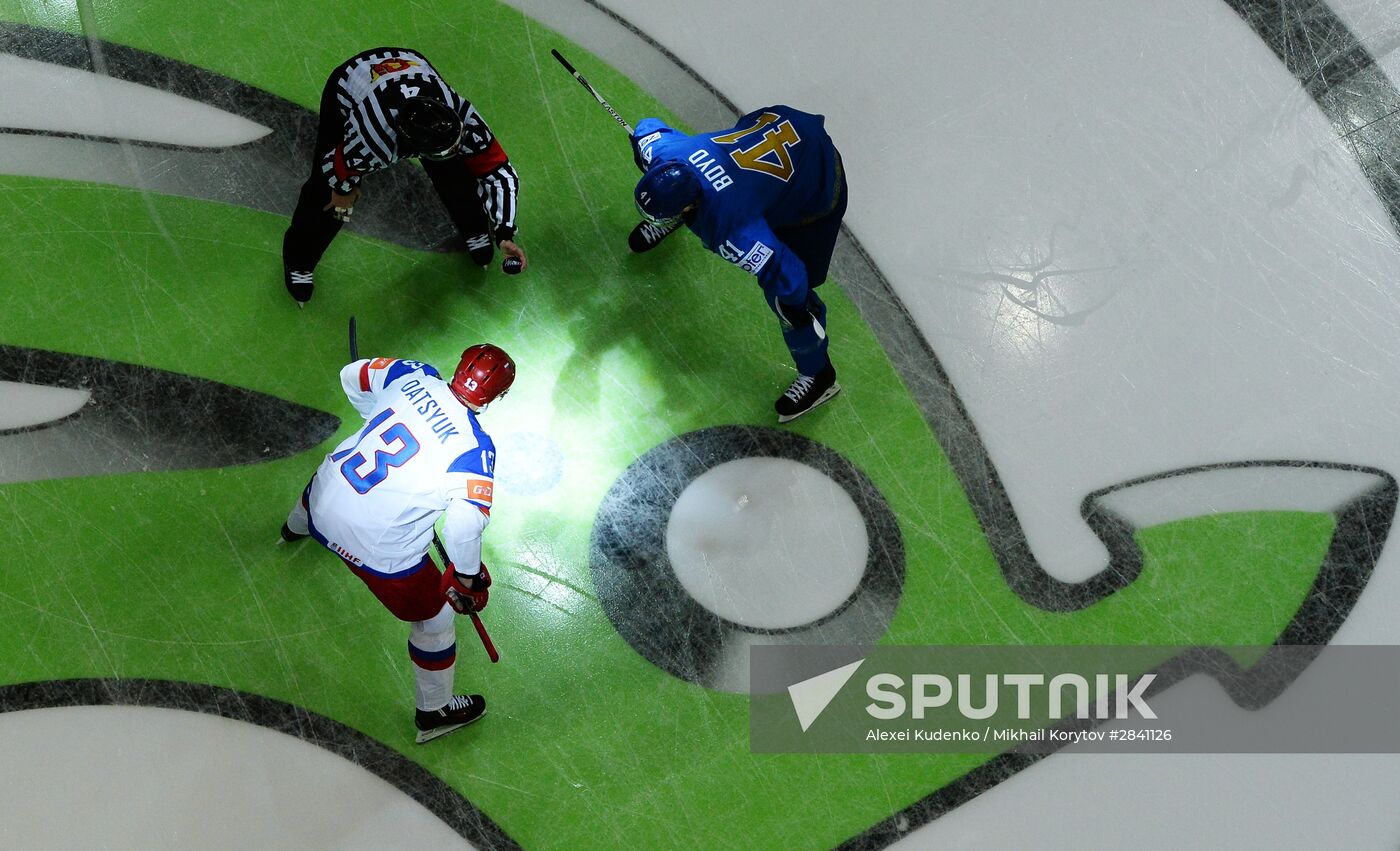2016 IIHF World Ice Hockey Championship. Kazakhstan vs. Russia