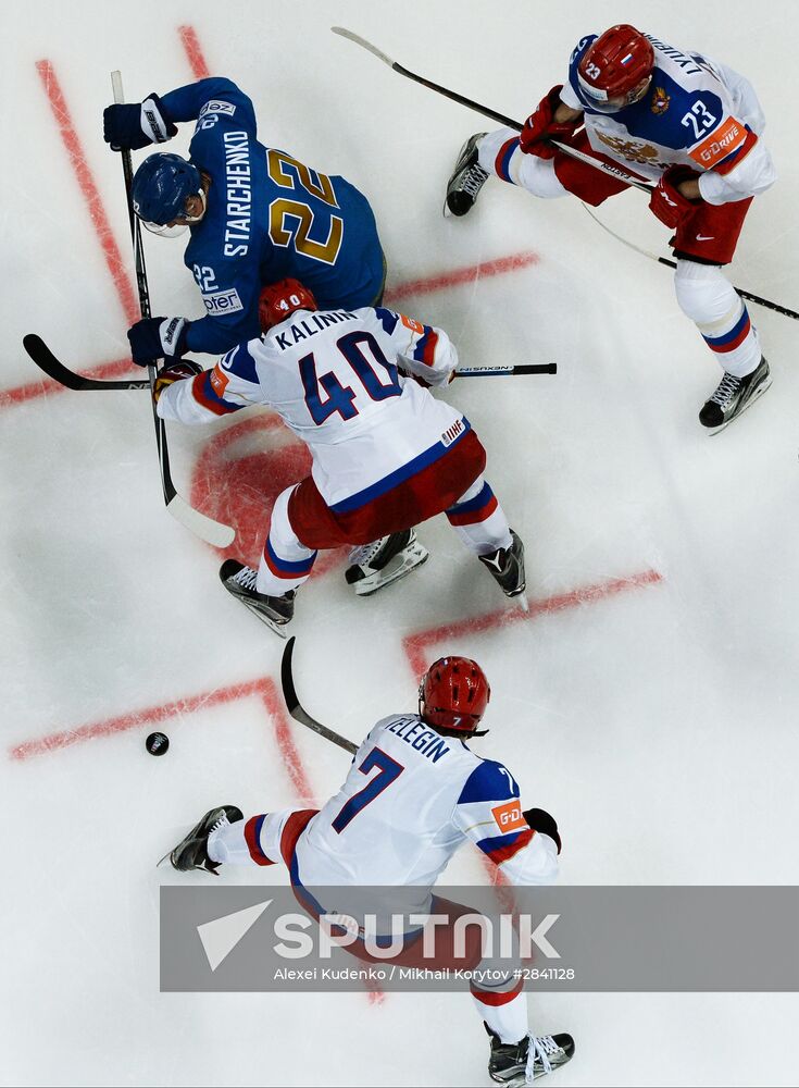 2016 IIHF World Ice Hockey Championship. Kazakhstan vs. Russia