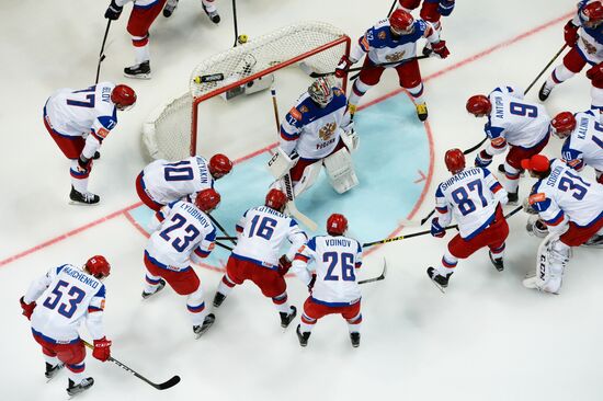 2016 IIHF World Ice Hockey Championship. Kazakhstan vs. Russia