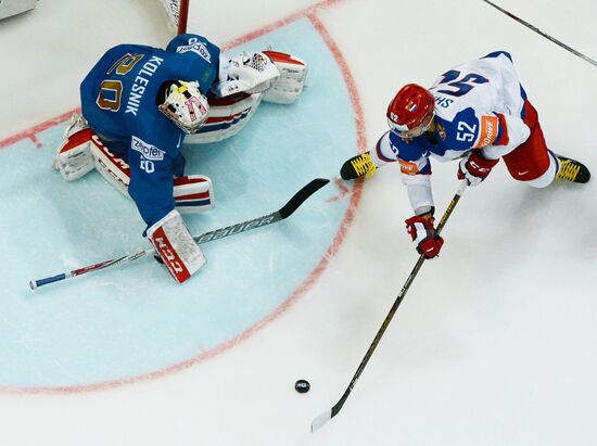 2016 IIHF World Ice Hockey Championship. Kazakhstan vs. Russia