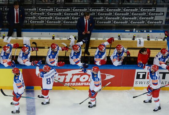 2016 IIHF World Ice Hockey Championship. Kazakhstan vs. Russia