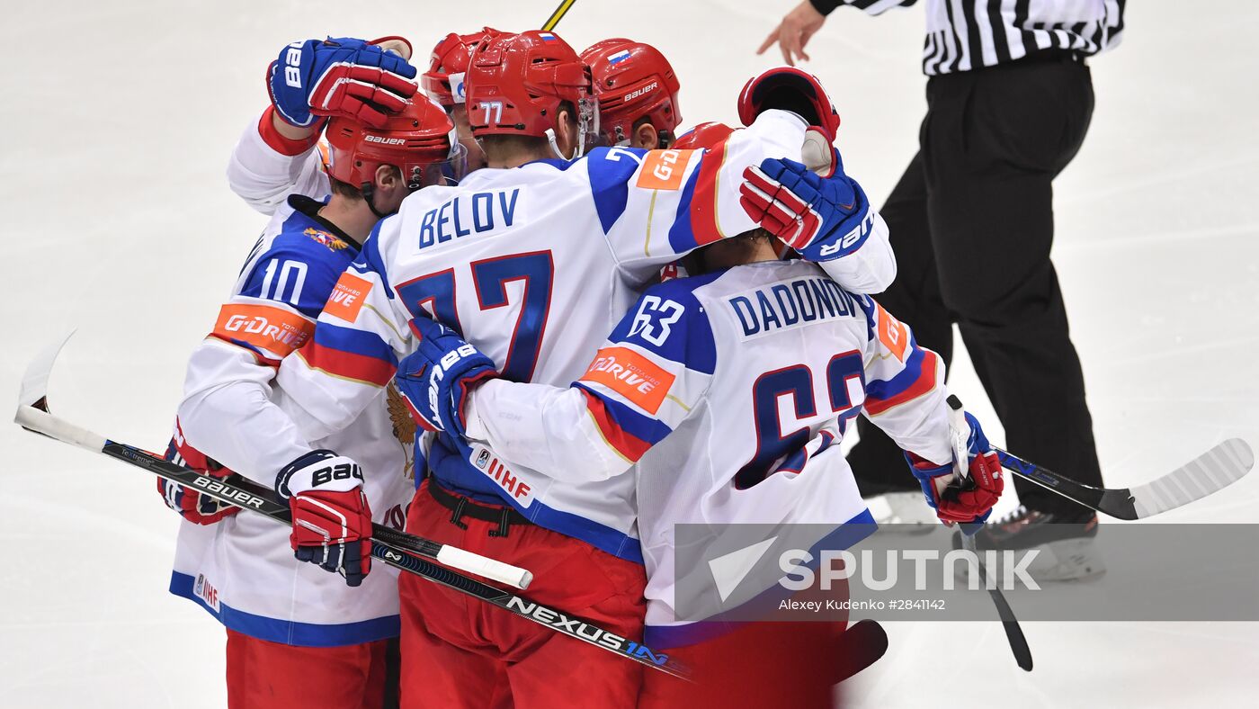 2016 IIHF World Ice Hockey Championship. Kazakhstan vs. Russia