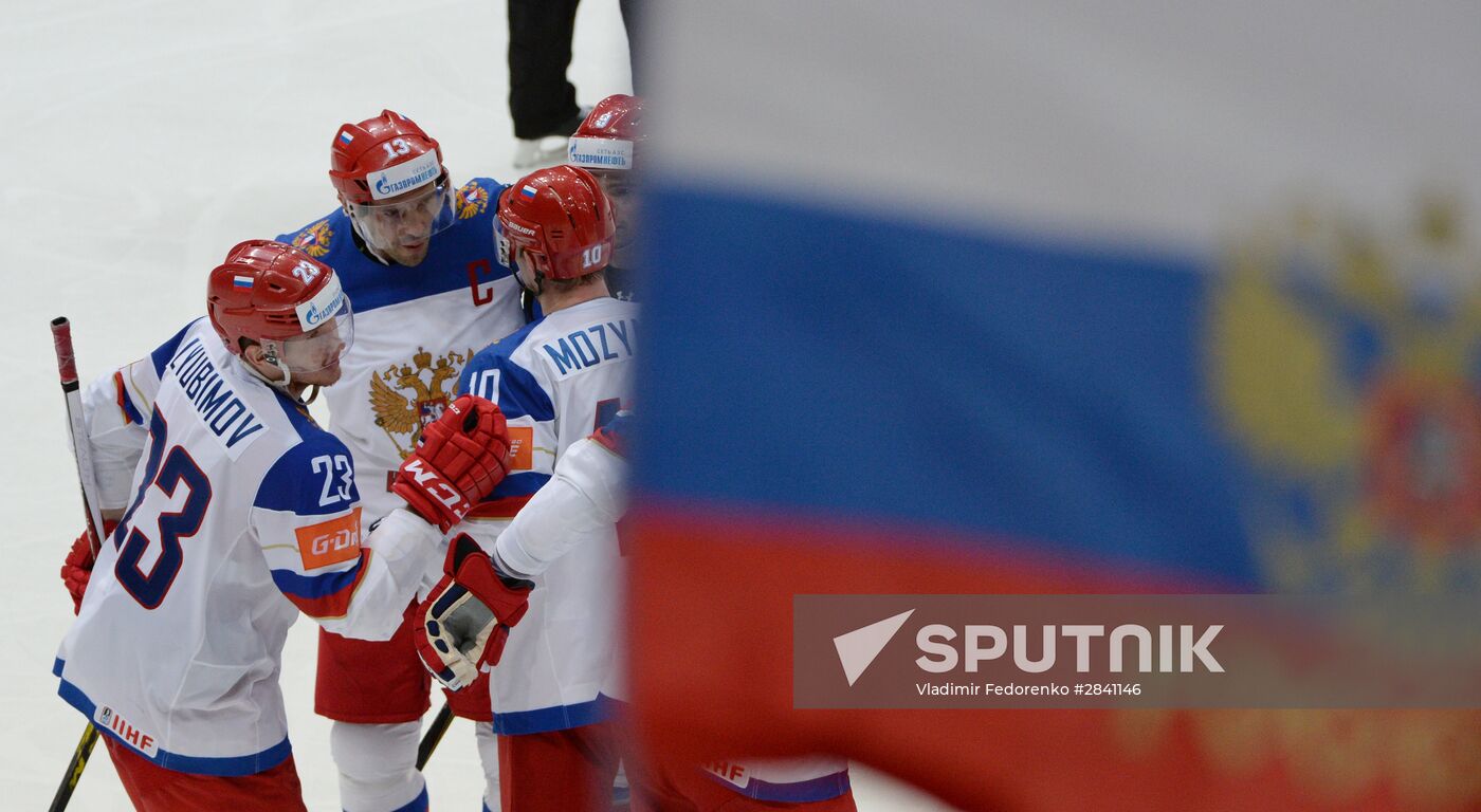 2016 IIHF World Ice Hockey Championship. Kazakhstan vs. Russia