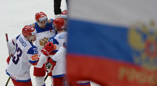2016 IIHF World Ice Hockey Championship. Kazakhstan vs. Russia