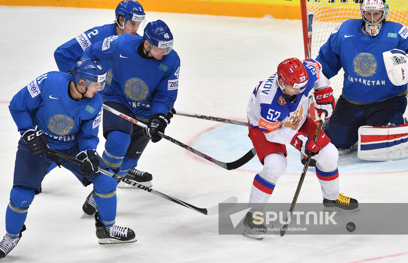 2016 IIHF World Ice Hockey Championship. Kazakhstan vs. Russia