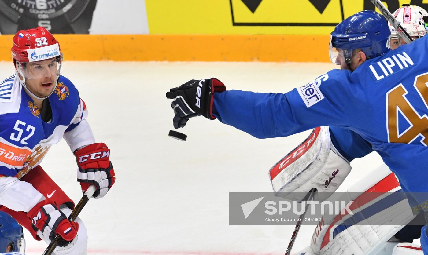 2016 IIHF World Ice Hockey Championship. Kazakhstan vs. Russia