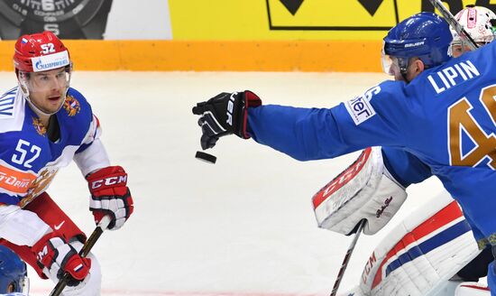 2016 IIHF World Ice Hockey Championship. Kazakhstan vs. Russia