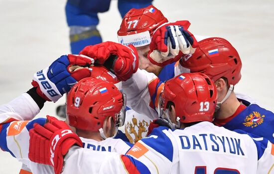 2016 IIHF World Ice Hockey Championship. Kazakhstan vs. Russia