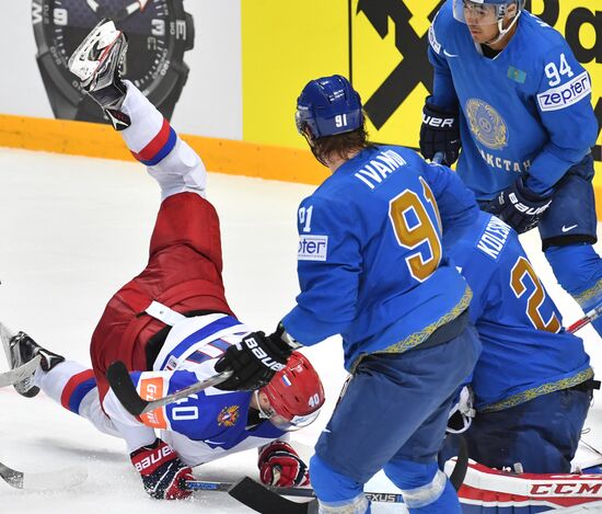 2016 IIHF World Ice Hockey Championship. Kazakhstan vs. Russia
