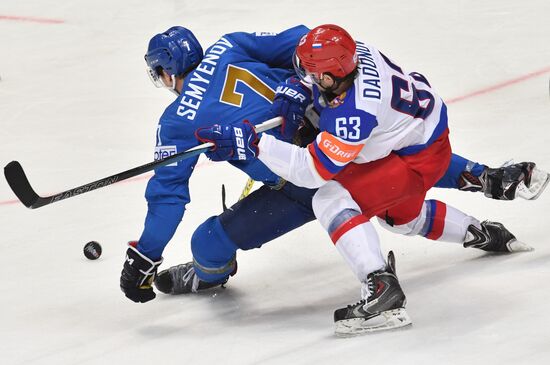 2016 IIHF World Ice Hockey Championship. Kazakhstan vs. Russia