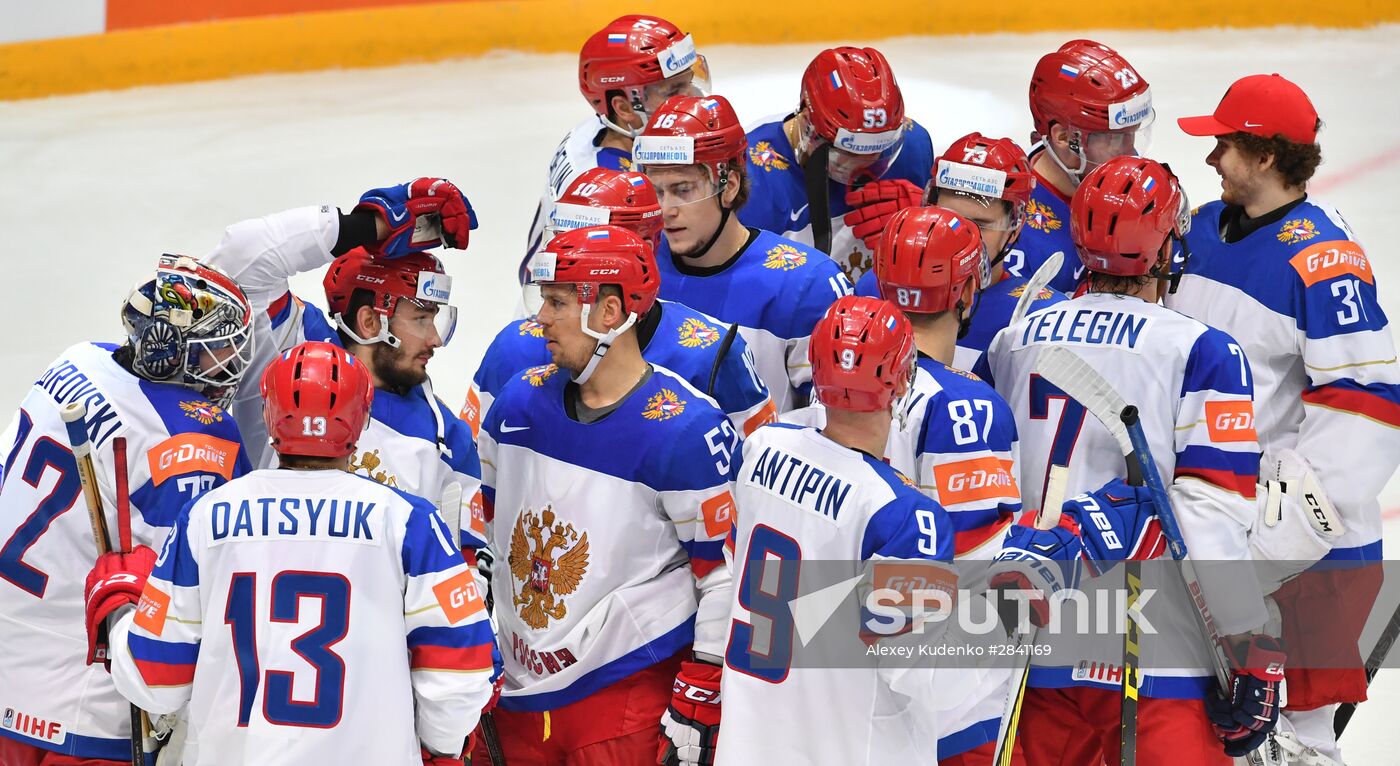 2016 IIHF World Ice Hockey Championship. Kazakhstan vs. Russia