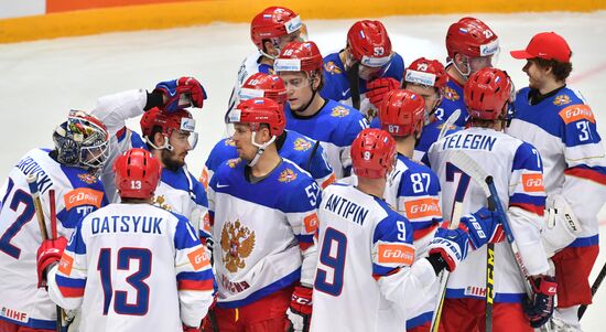 2016 IIHF World Ice Hockey Championship. Kazakhstan vs. Russia