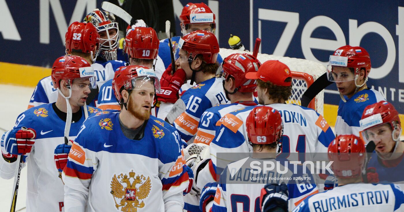 2016 IIHF World Ice Hockey Championship. Kazakhstan vs. Russia