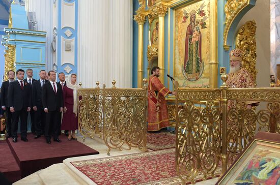 Dmitry Medvedev attends consecration ceremony for New Jerusalem Monastery's Resurrection Cathedral