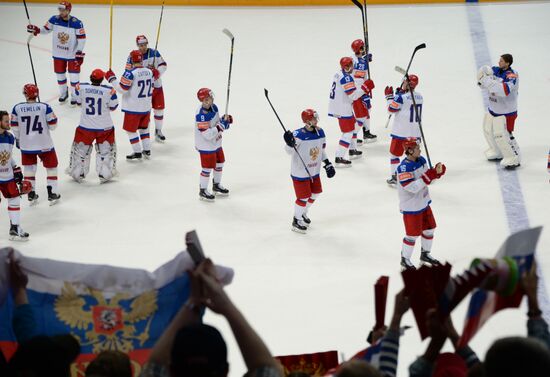2016 IIHF World Ice Hockey Championship. Kazakhstan vs. Russia