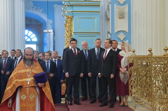 Dmitry Medvedev attends consecration ceremony for New Jerusalem Monastery's Resurrection Cathedral