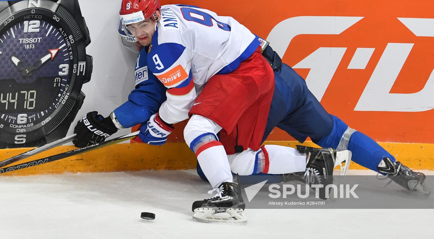2016 IIHF World Ice Hockey Championship. Kazakhstan vs. Russia