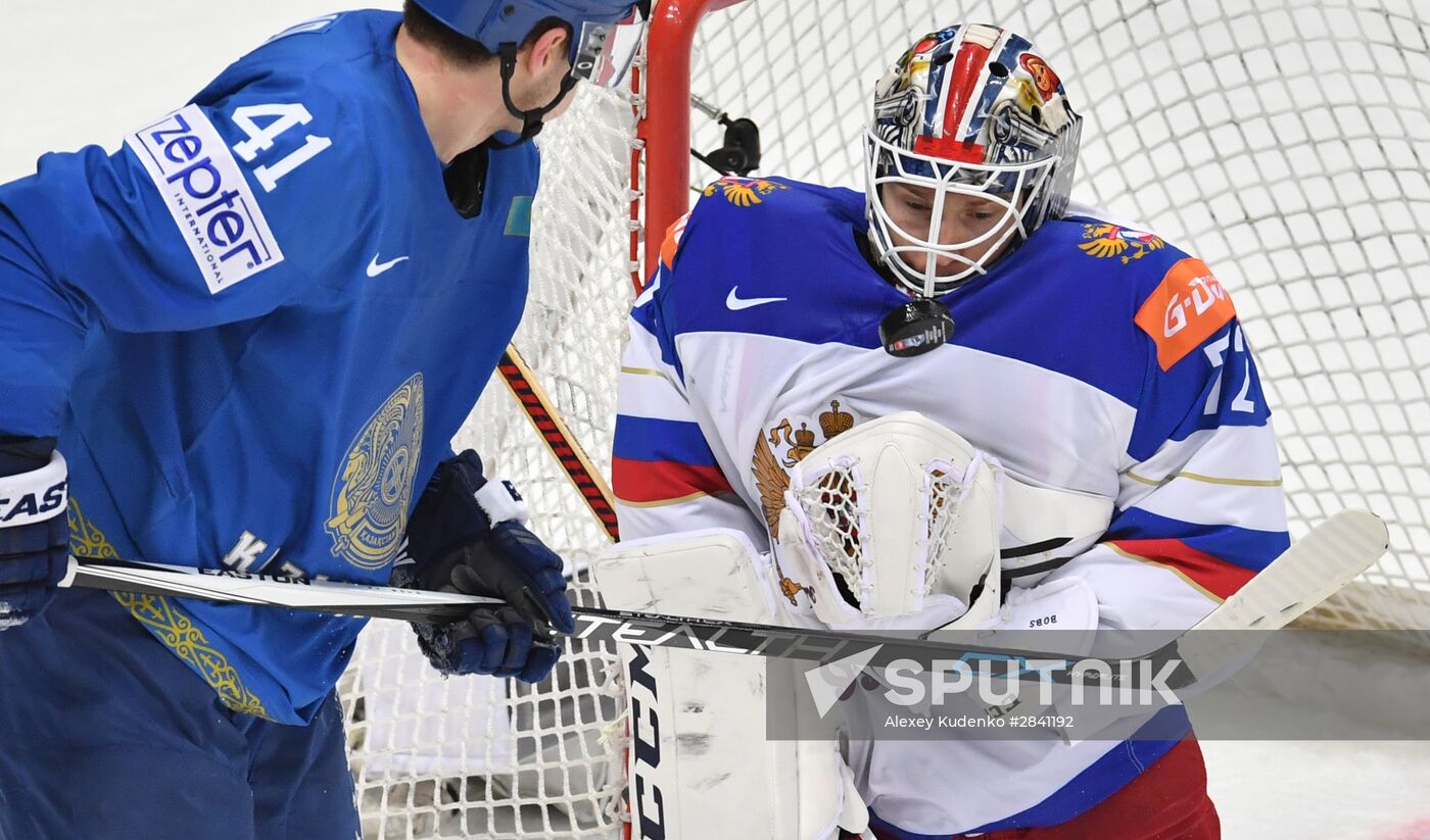 2016 IIHF World Ice Hockey Championship. Kazakhstan vs. Russia