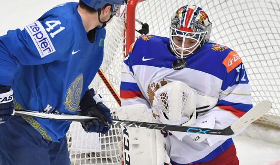 2016 IIHF World Ice Hockey Championship. Kazakhstan vs. Russia
