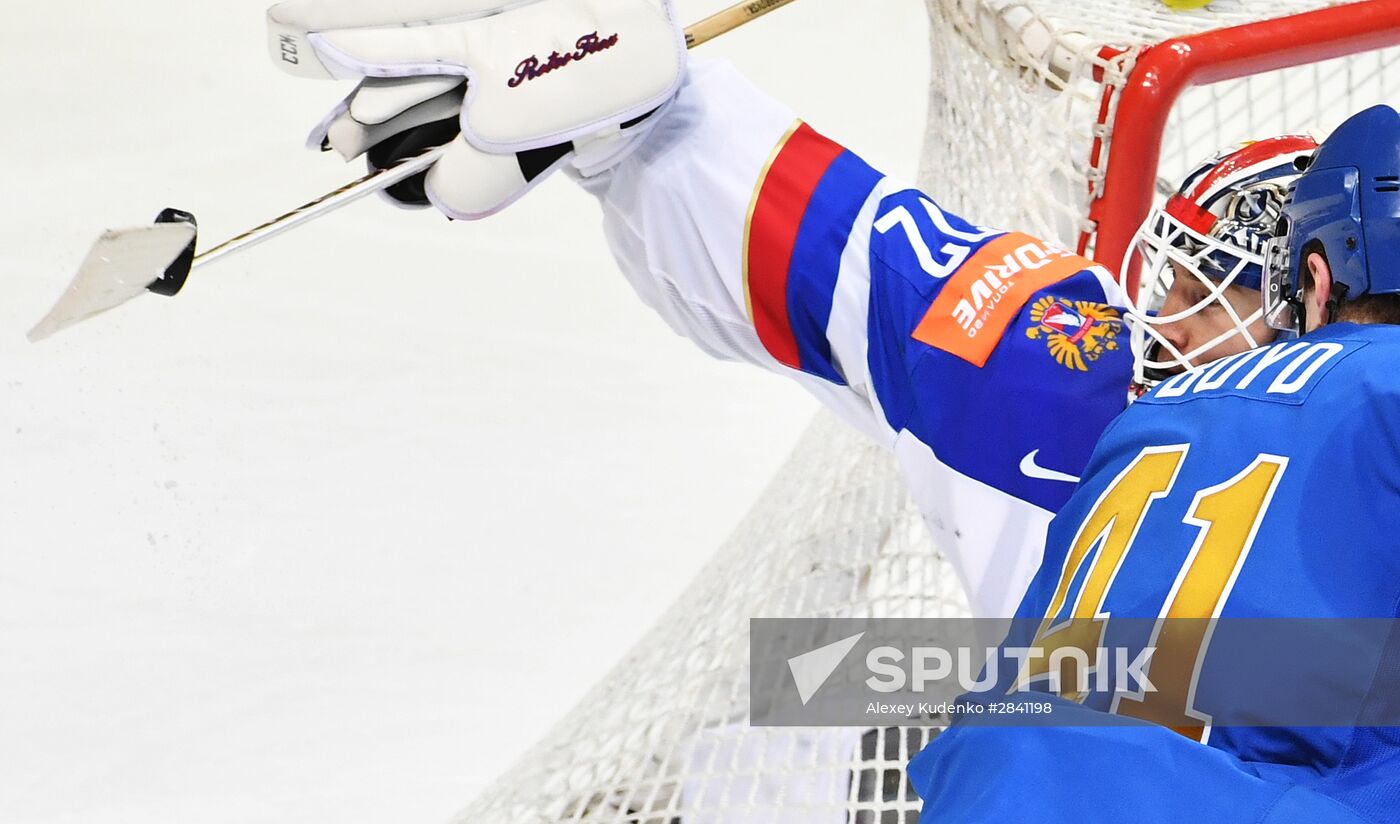 2016 IIHF World Ice Hockey Championship. Kazakhstan vs. Russia