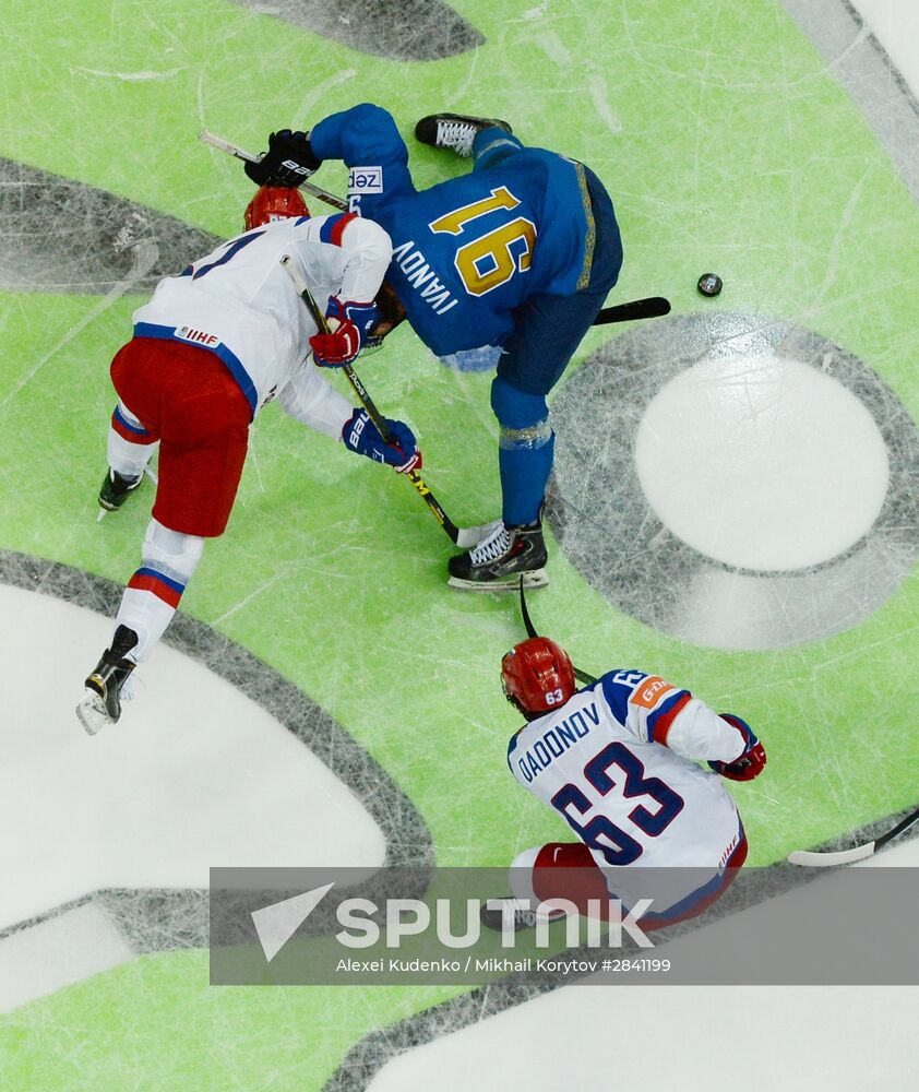 2016 IIHF World Ice Hockey Championship. Kazakhstan vs. Russia