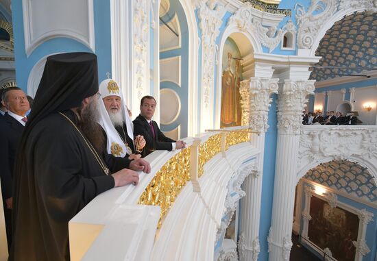 Dmitry Medvedev attends consecration ceremony for New Jerusalem Monastery's Resurrection Cathedral
