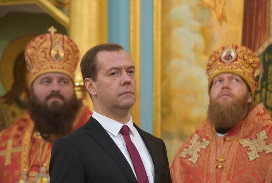 Dmitry Medvedev attends consecration ceremony for New Jerusalem Monastery's Resurrection Cathedral