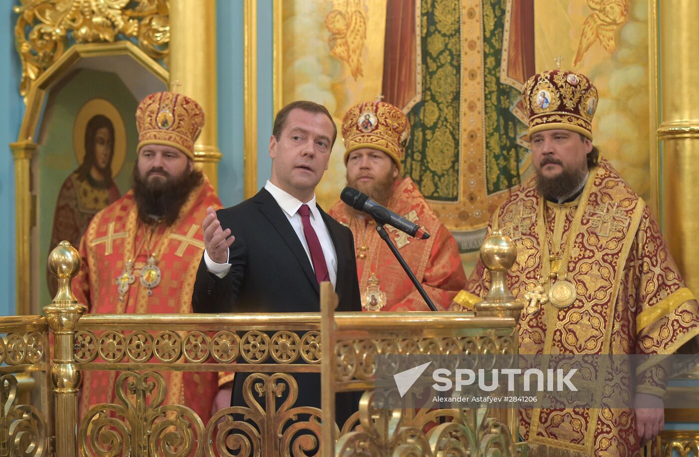 Dmitry Medvedev attends consecration ceremony for New Jerusalem Monastery's Resurrection Cathedral