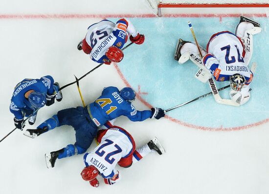 2016 IIHF World Ice Hockey Championship. Kazakhstan vs. Russia
