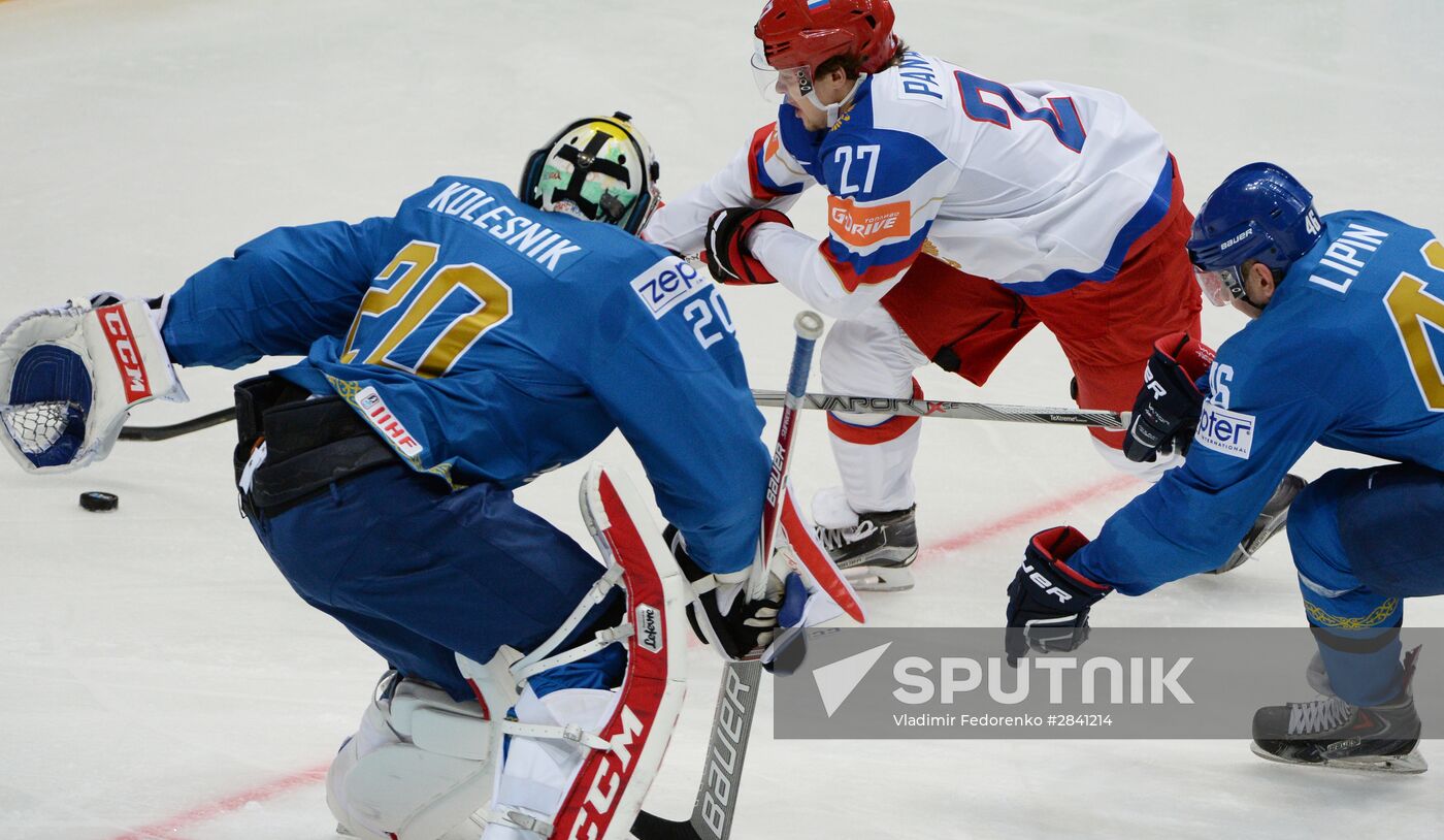 2016 IIHF World Ice Hockey Championship. Kazakhstan vs. Russia