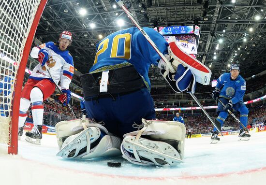2016 IIHF World Ice Hockey Championship. Kazakhstan vs. Russia