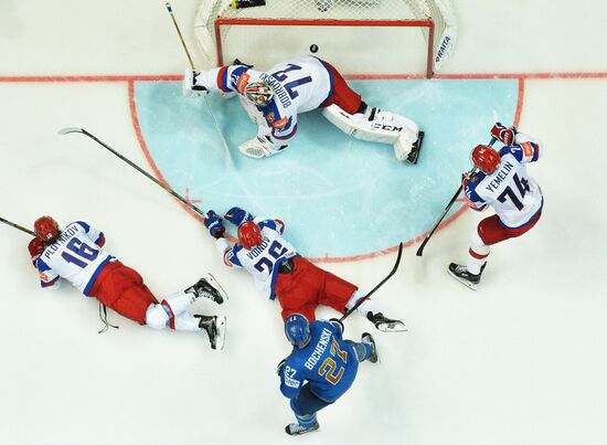 2016 IIHF World Ice Hockey Championship. Kazakhstan vs. Russia