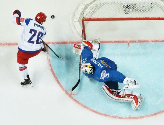 2016 IIHF World Ice Hockey Championship. Kazakhstan vs. Russia