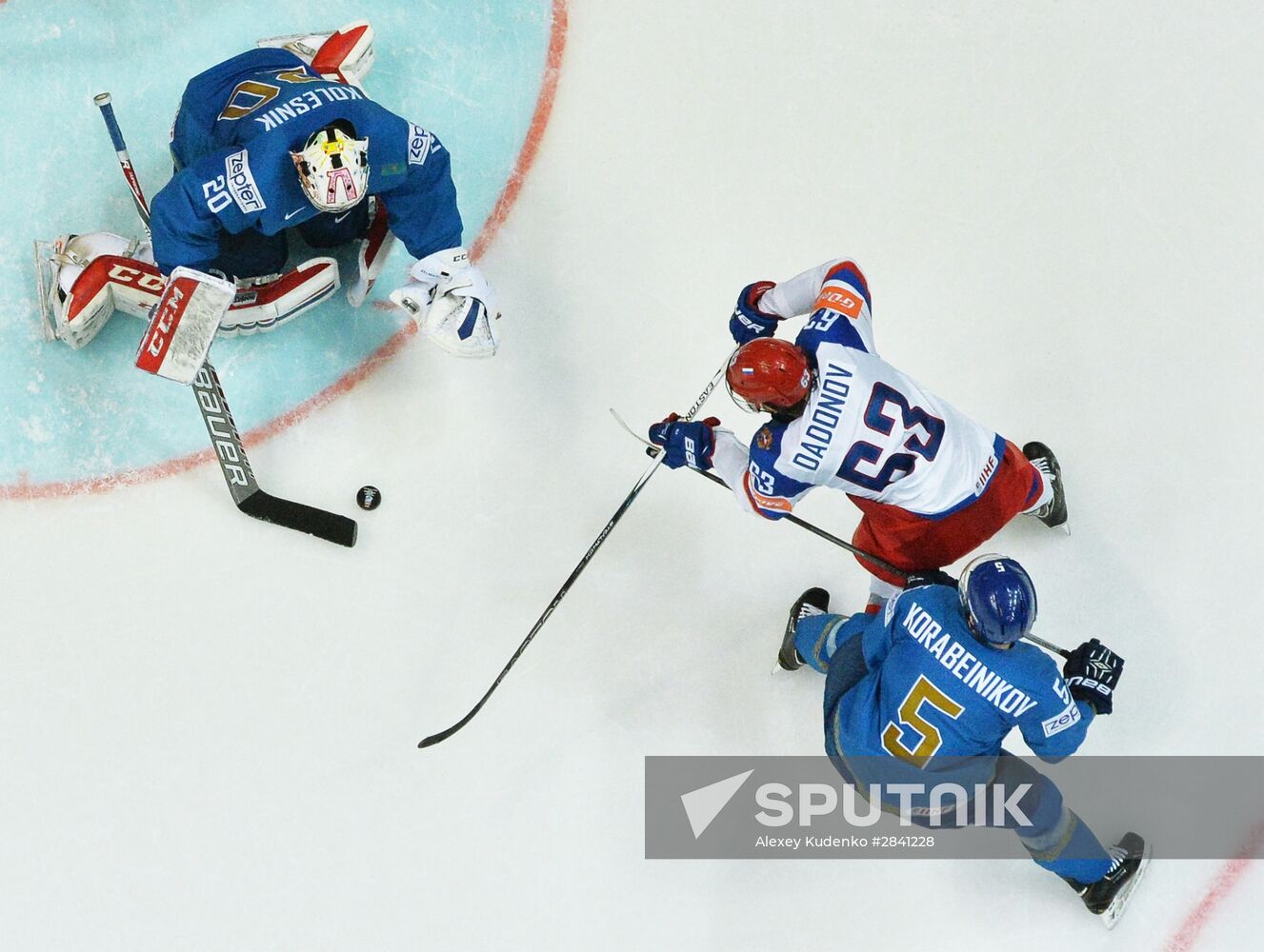 2016 IIHF World Ice Hockey Championship. Kazakhstan vs. Russia