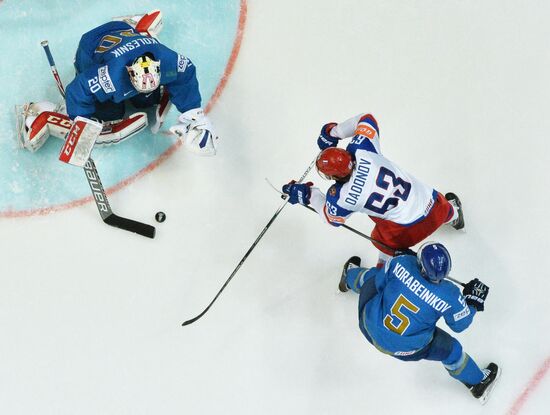 2016 IIHF World Ice Hockey Championship. Kazakhstan vs. Russia