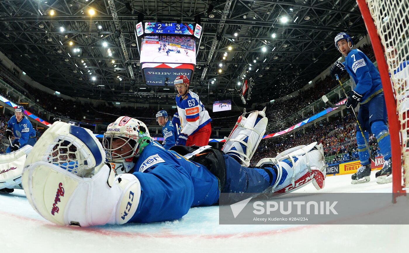 2016 IIHF World Ice Hockey Championship. Kazakhstan vs. Russia