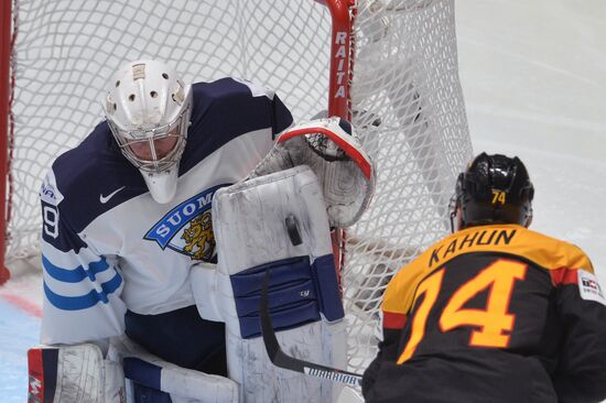 2016 IIHF World Ice Hockey Championship. Finland vs. Germany