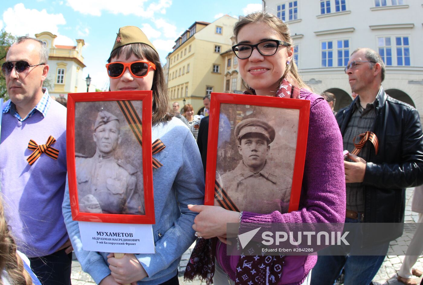 Immortal Regiment march in Europe