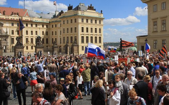 Immortal Regiment march in Europe