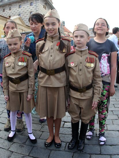 Immortal Regiment march in Europe