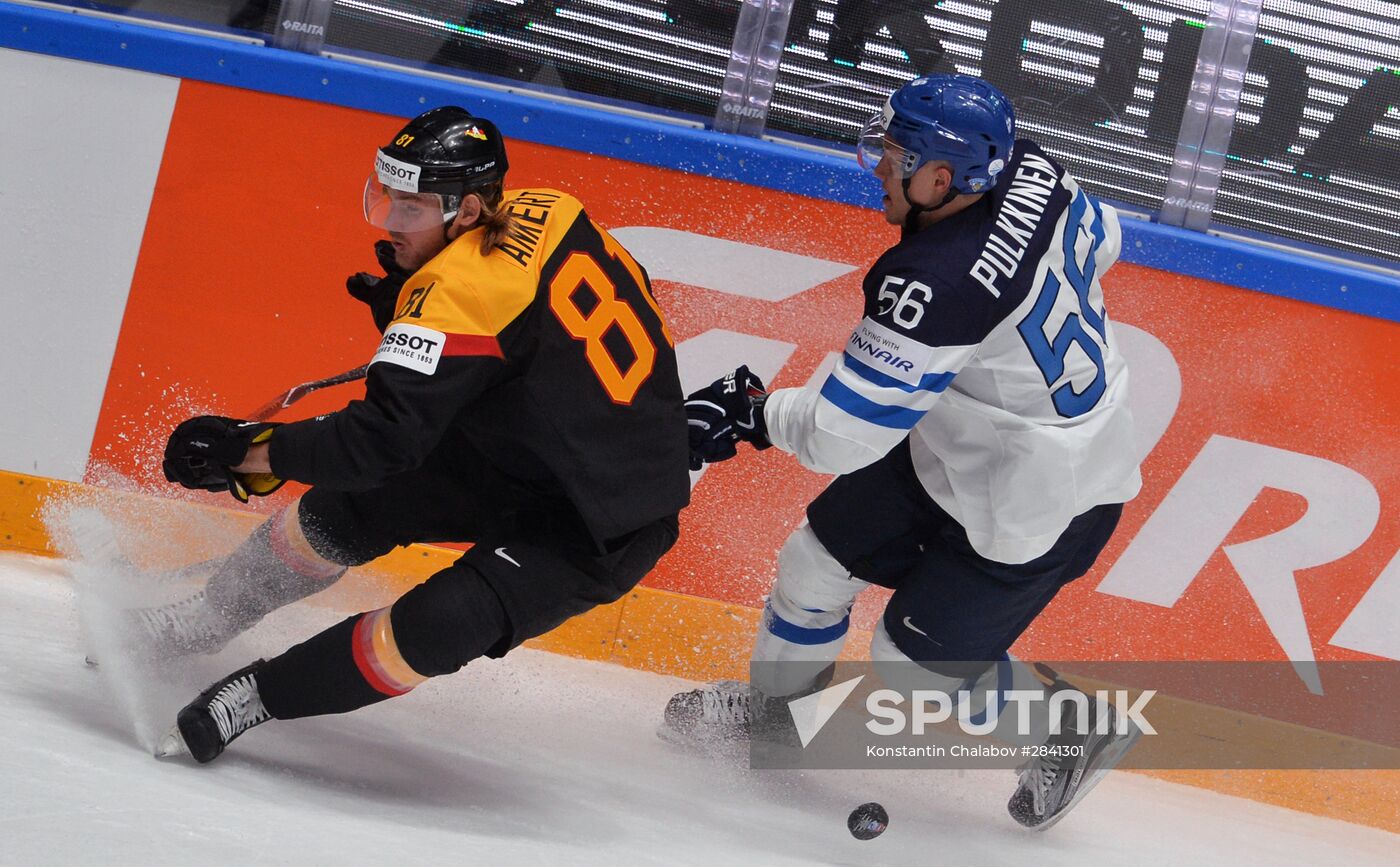 2016 IIHF World Ice Hockey Championship. Finland vs. Germany