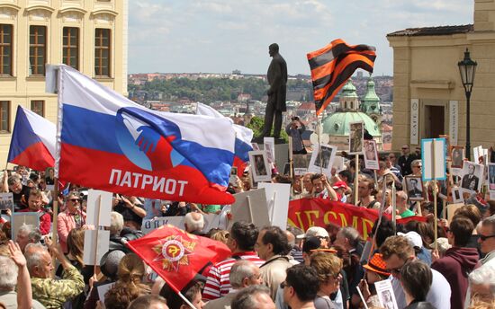 Immortal Regiment march in Europe
