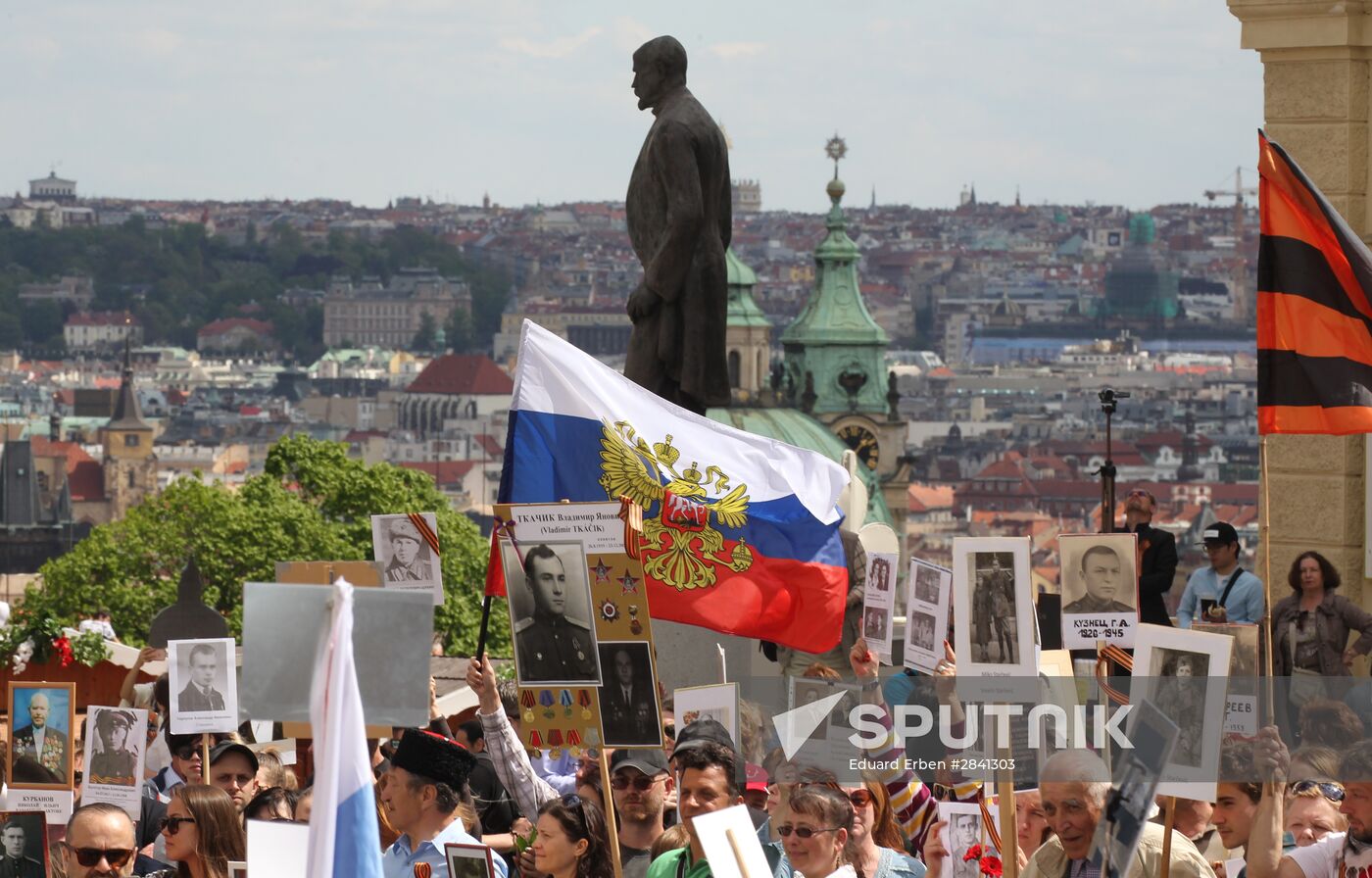 Immortal Regiment march in Europe